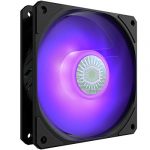 Cooler Master SickleFlow 120 V2 RGB Square Frame Fan, RGB 4-Pin Customizable LEDs, Air Balance Curve Blade, Sealed Bearing, PWM Control for Computer Case & Liquid Radiator