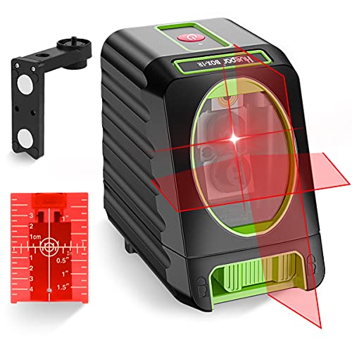Huepar Self-Leveling Laser Level 150ft Outdoor Cross Line Laser, Selectable Laser Lines with Pulse Mode Level with Vertical Beam Spread Covers of 150°, 360°Magnetic Base and Battery Included-M-BOX-1R